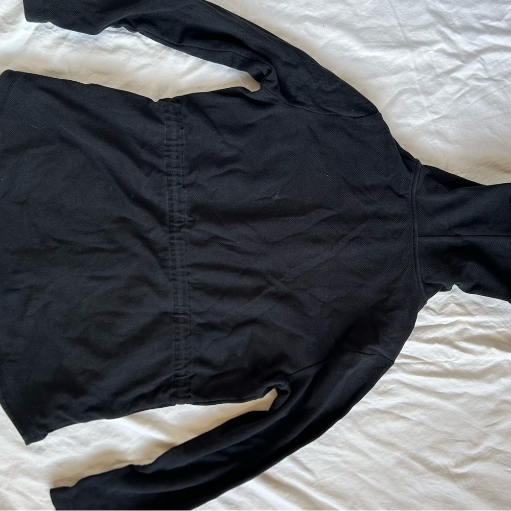 T fit Talbots Black Hoodie with Drawstring  Women’s Sz M - Picture 5 of 5